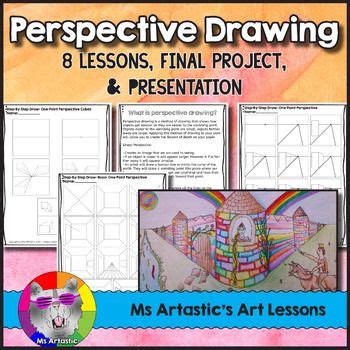 Perspective Drawing Art Lessons, Activities, & Worksheets | Art lessons ...