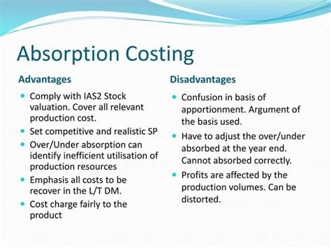 Marginal Costing Vs Absorption Costing ACCA F5 PPT