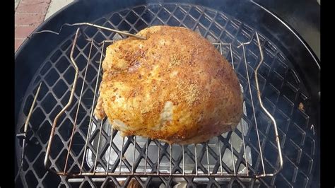 Smoked Turkey Breast On A Kettle Grill Youtube