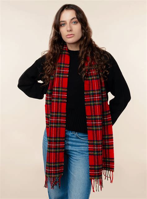 Royal Stewart Merino Tartan Scarf