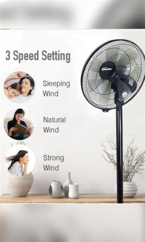 Powerpac Fan Ppfs In Stand Fan Table Fan Furniture Home