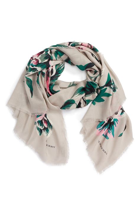 Burberry Floral Print Scarf | Nordstrom