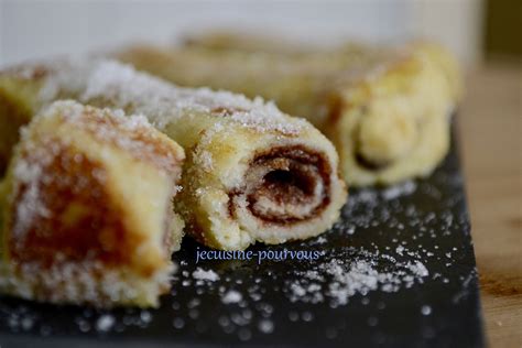 Roul De Pain De Mie Au Nutella Fa On Pain Perdu Je Cuisine Pour