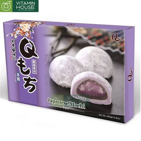 Bánh mochi Qidea vị mè đen đậu phộng khoai môn trà xanh 210g