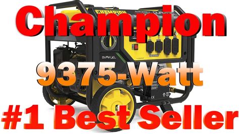 Champion 9375 Watt Dual Fuel Portable Generator Electric Start