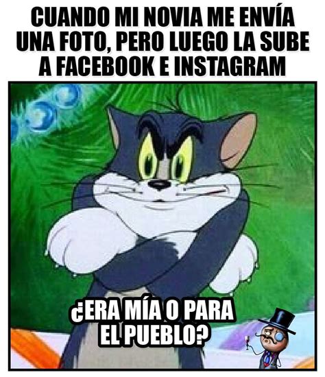 Cuando mi novia me envía una foto pero luego la sube a Facebook e