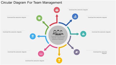 Circular Diagram For Team Management Powerpoint Template Powerpoint