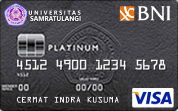 Kartu Kredit Bni Universitas Sam Ratulangi Card Platinum Cermati