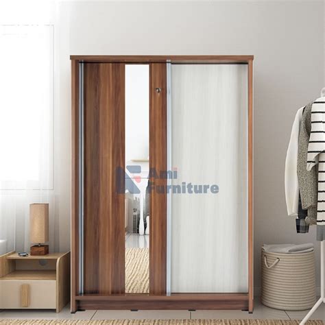 Jual Lemari Sliding 2 Pintu Cermin Lemari Pakaian 2 Pintu Sliding Seri