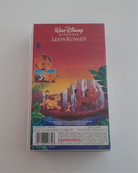 Lejonkungen Vhs Se Walt Disney Kla K P P Tradera