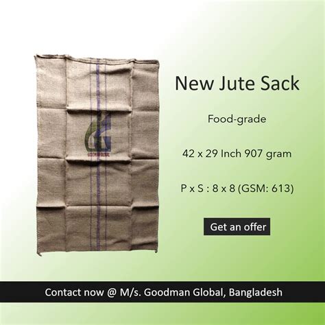 X Inch G Food Grade Jute Bags Gunny Sack Burlap Bag Empty Sacks