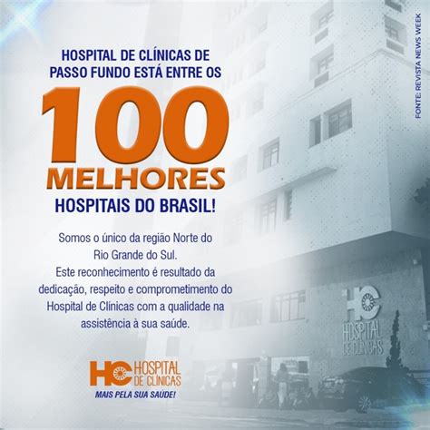 Revista Newsweek classifica Hospital de Clínicas de Passo Fundo entre