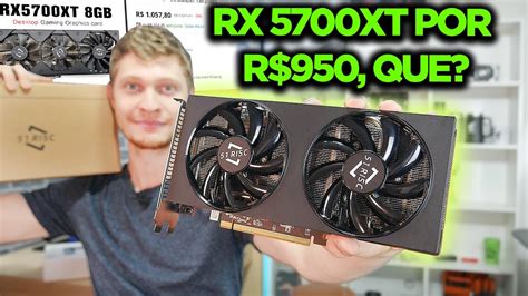 RX 5700XT POR R 950 DO ALIEXPRESS PLACA QUE RODA JOGOS EM 4K DEU BOA