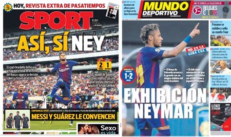 Jornal Revela Recado De Messi E Su Rez A Neymar N O Pode Nos Deixar