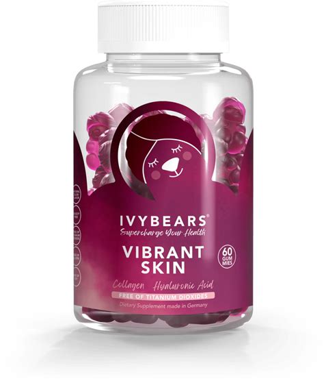 IVYBEARS VIBRANT SKIN 60 ΖΕΛΕΔΑΚΙΑ ΑΡΚΟΥΔΑΚΙΑ DEKAZ A E Φάρμακα