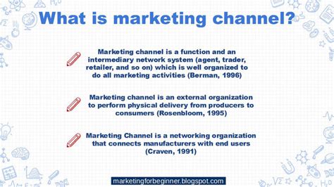 An Introduction Of Marketing Channel For Student