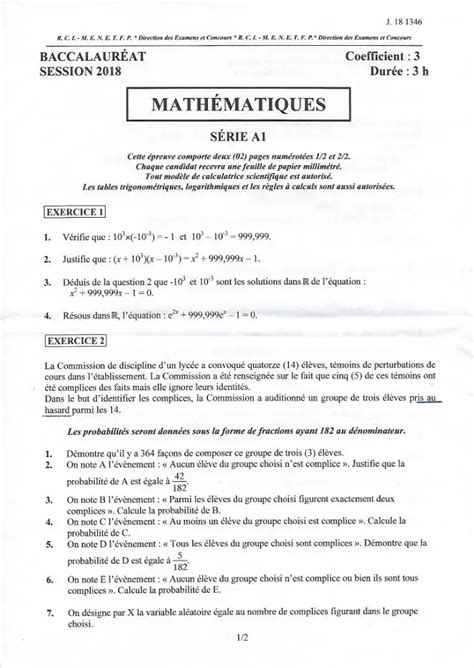 BAC 2020 en Côte dIvoire des sujets de révision YECLO