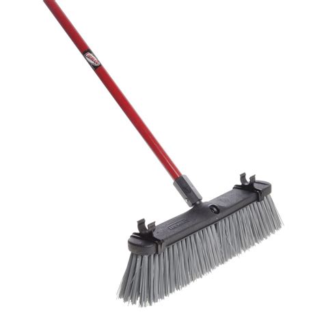 Libman Black Rough Surface Push Broom With Stiff Polymer Fibers 18w