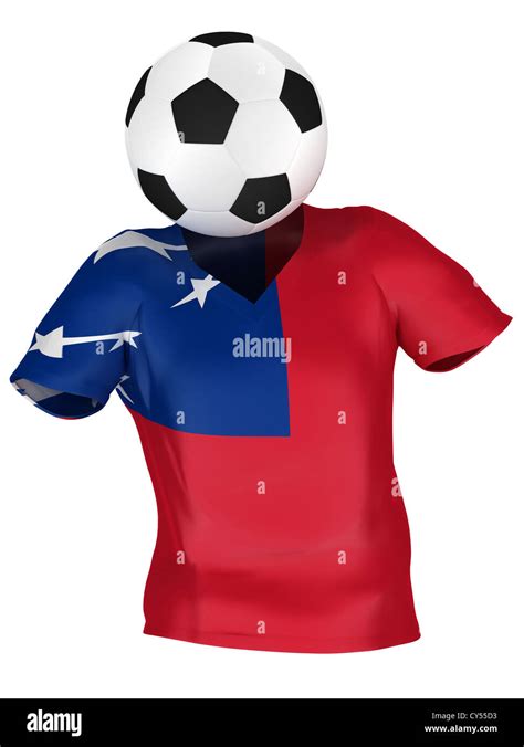 National Soccer Team Of Samoa All Teams Collection Isolated Stock