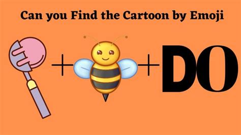 Emoji Puzzle Can You Guess The Cartoon Name Within 5 Seconds