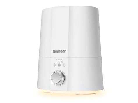 Homech L Ultrasonic Cool Mist Humidifier Db Quiet With Warm Night