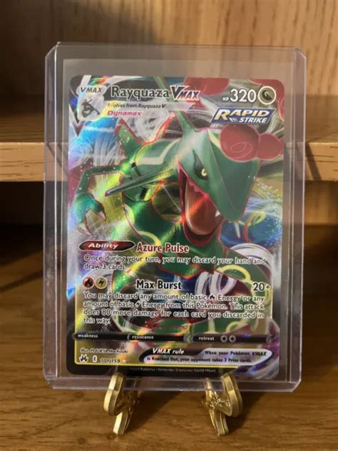 RAYQUAZA VMAX ULTRA Rare 101 159 Pokemon Crown Zenith NM Or Better Buy