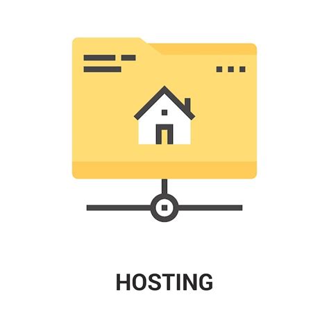 Premium Vector Hosting Icon Concept