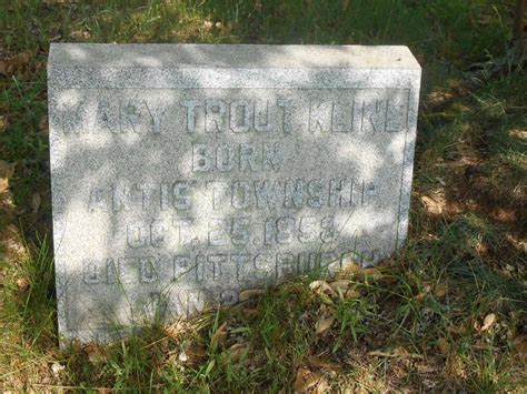 Mary Elizabeth Trout Kline Memorial Find A Grave