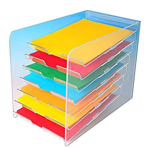 Paper Display with 7 Trays | Desktop Paper Holder Organizer - CHOICE ...