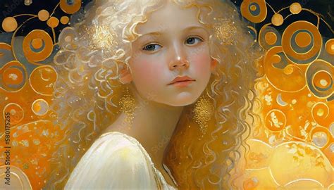 painting woman blonde hair fantasy art soft white glow feminine face ...