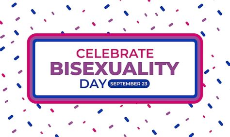 Celebre El Día De La Bisexualidad Día Del Orgullo Bisexual Y La Visibilidad Bisexual Bandera