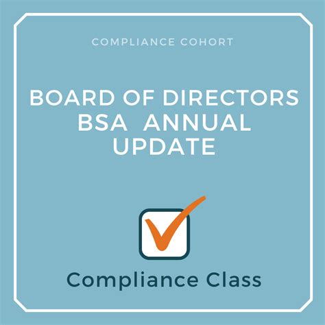 bsa training — Compliance Cohort