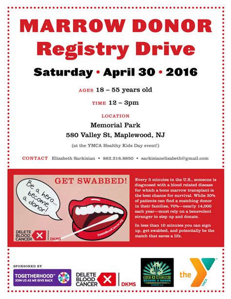 Bone Marrow Donor Registration Drive - The Village Green