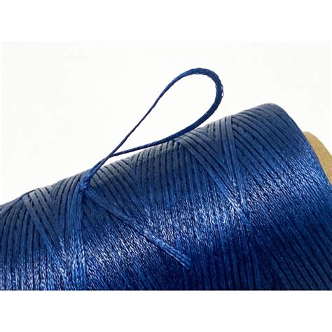 M Cordon Polyester Enduit Mm Bleu Marine Micro Macram