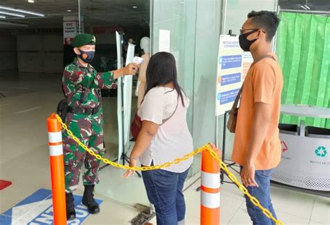 Pagi Ini Babinsa Koramil 05 KJ Giat OPS Yustisi PSBB Di PD Jaya