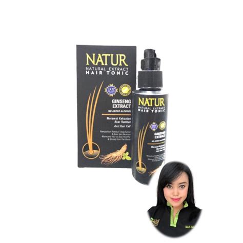 Jual NATUR Hair Tonic Ginseng Extract Rontok Shopee Indonesia