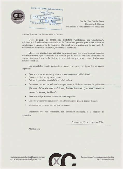 Modelo De Carta Solicitud Al Ayuntamiento Actualizado Septiembre