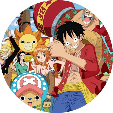 Painel Redondo Em Tecido Sublimado One Piece Shopee Brasil