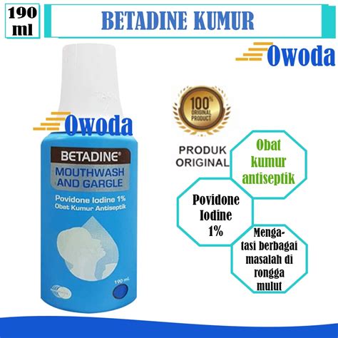 Jual Betadine Kumur Mouthwash Gargle Ml Shopee Indonesia