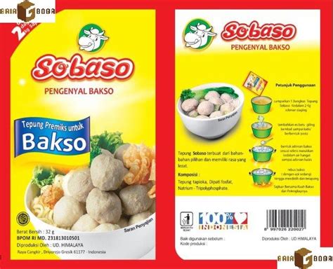 Sobaso Pengenyal Baso Tepung Premix Untuk Bakso Gram Lazada