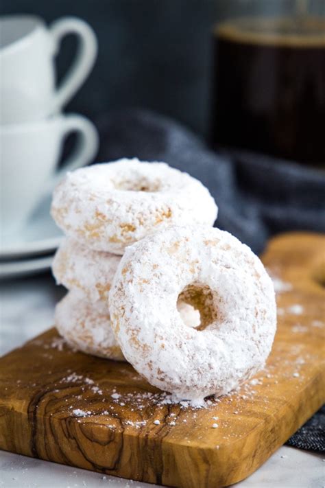 Old Fashioned Powdered Sugar Donuts {low Fat} The Busy Baker