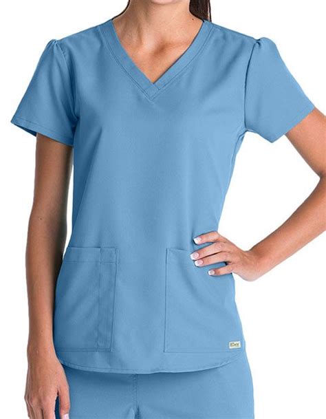 Scrub Top With Pockets Greys Anatomy 71166 Two Pocket Top Greys Anatomy Scrubs Womens