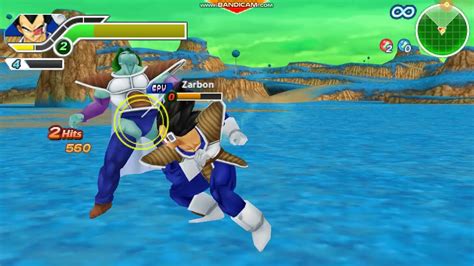 Vegeta Vs Zarbon Dbz Tenkaichi Tag Team Youtube