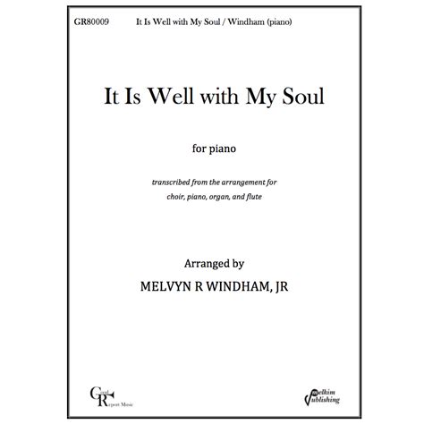 It Is Well with My Soul (Sheet Music for Piano) – Melkim Publishing