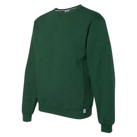 Russell Athletic Mens Dark Green Dri Power Crewneck Sweatshirt