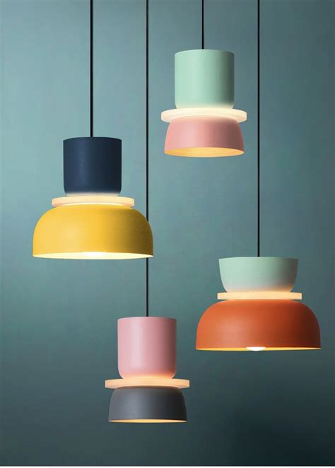 Modern Minimalist Colorful Scandinavian Style Pendant Lamp Nordic