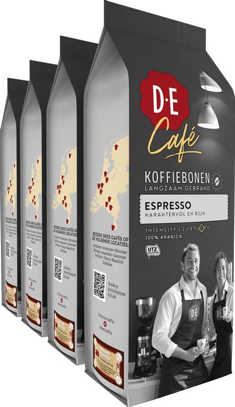 Douwe Egberts D E Caf Espresso Koffiebonen Intensiteit X