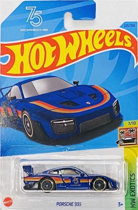 Hot Wheels Porsche 935 Hw Exotics Ages 3 And Up Blue Toys And Games