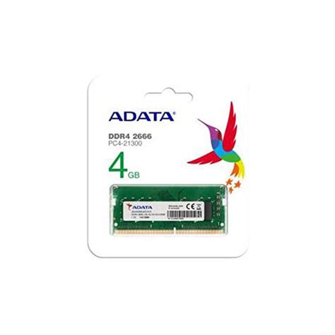 BARRETTE MEMOIRE ADATA SO DIMM 4GO DDR4 2666 MHZ Lofficielshop