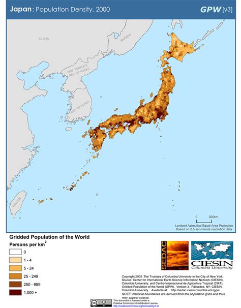 Population Density Map Of Japan Map